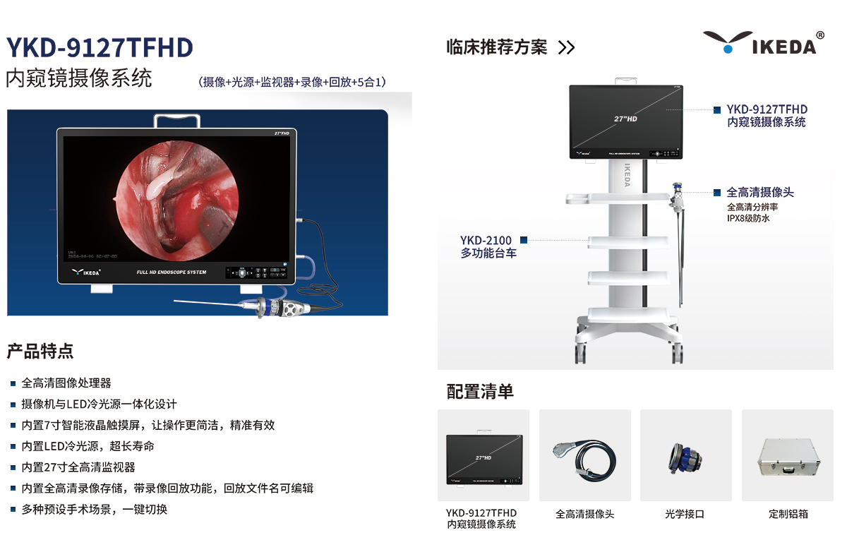 內窺鏡攝像系統 YKD-9127TFHD
